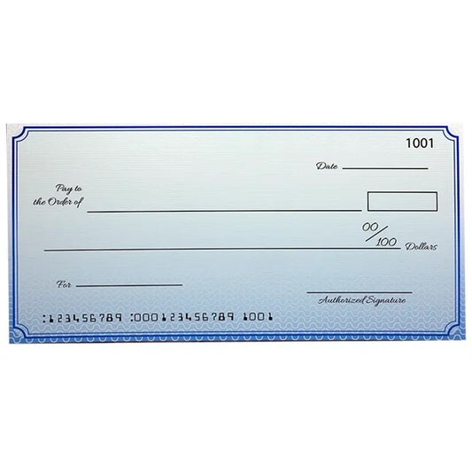 Custom Economy Large Checks 22 X 48 Inch