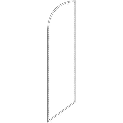 Custom 10' X 2' Medium Feather Flags