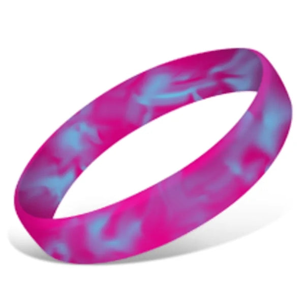 Debossed Silicone Adjustable Wristbands