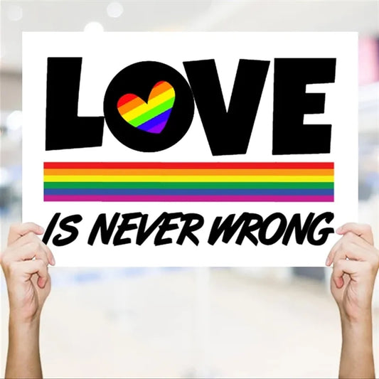 Custom LGBTQ Pride Hand Held Signs
