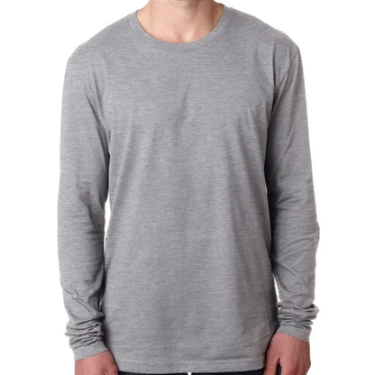Next Level Mens Cotton Long-Sleeve Crew