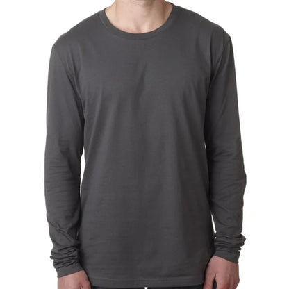 Next Level Mens Cotton Long-Sleeve Crew