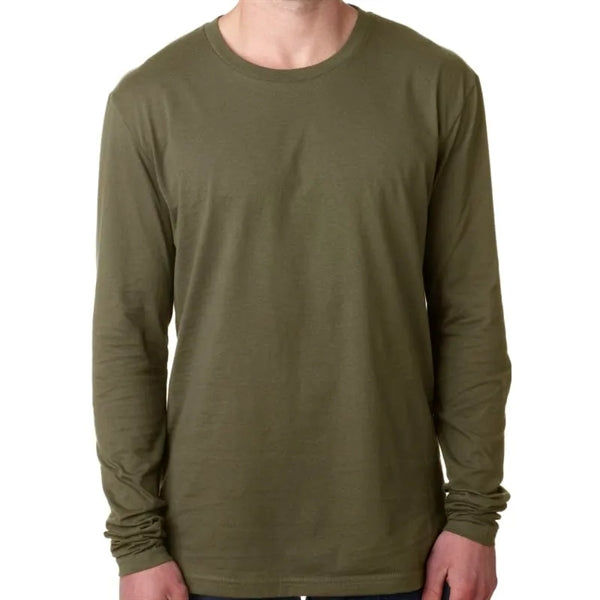 Next Level Mens Cotton Long-Sleeve Crew