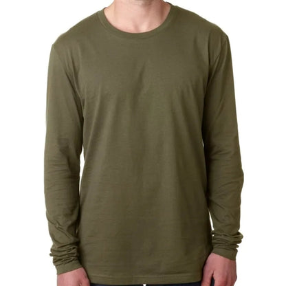 Next Level Mens Cotton Long-Sleeve Crew