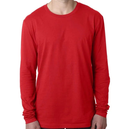 Next Level Mens Cotton Long-Sleeve Crew