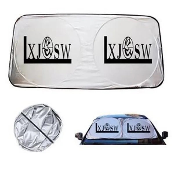 59 X 27.5 Inch Full Color Square Silver Coating Car Sunsh...