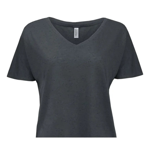 Threadfast Apparel Ladies' Triblend Fleck Short-Sleeve V-...