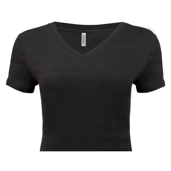 Threadfast Apparel Ladies' Invisible Stripe V-Neck T-Shirt