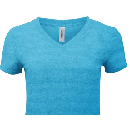 Threadfast Apparel Ladies' Invisible Stripe V-Neck T-Shirt