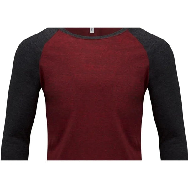 Threadfast Apparel Unisex Triblend 3/4-Sleeve Raglan