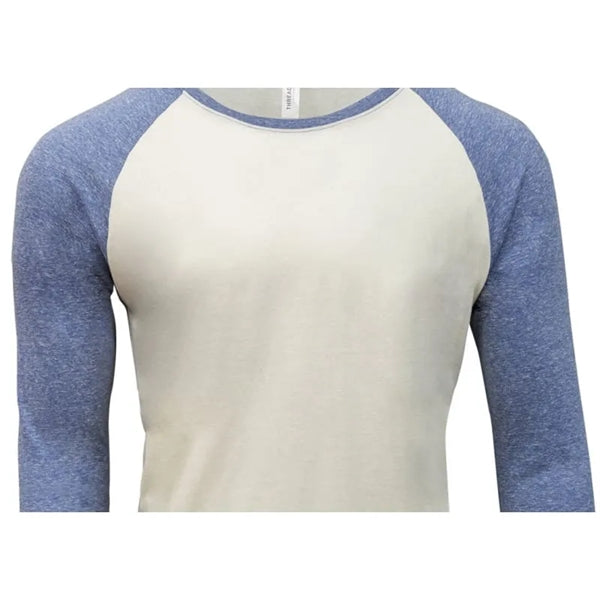 Threadfast Apparel Unisex Triblend 3/4-Sleeve Raglan