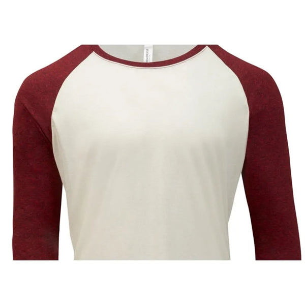 Threadfast Apparel Unisex Triblend 3/4-Sleeve Raglan