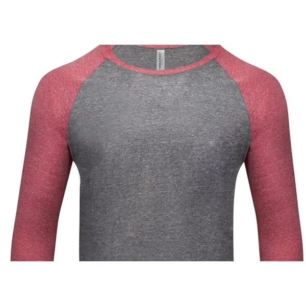 Threadfast Apparel Unisex Triblend 3/4-Sleeve Raglan