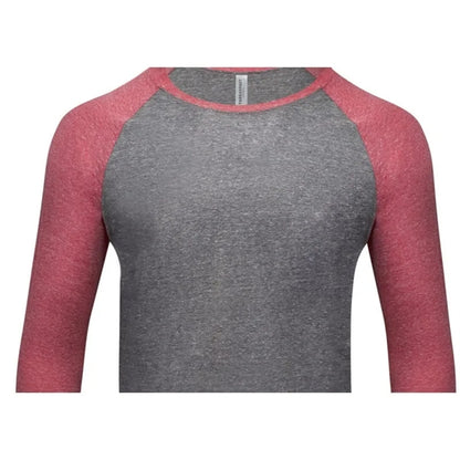 Threadfast Apparel Unisex Triblend 3/4-Sleeve Raglan