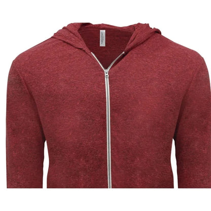 Threadfast Apparel Unisex Triblend Full-Zip Light Hoodie