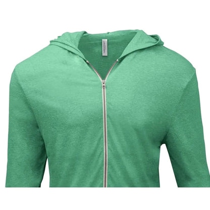 Threadfast Apparel Unisex Triblend Full-Zip Light Hoodie