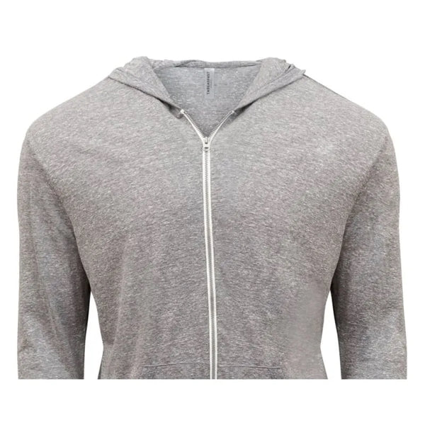 Threadfast Apparel Unisex Triblend Full-Zip Light Hoodie