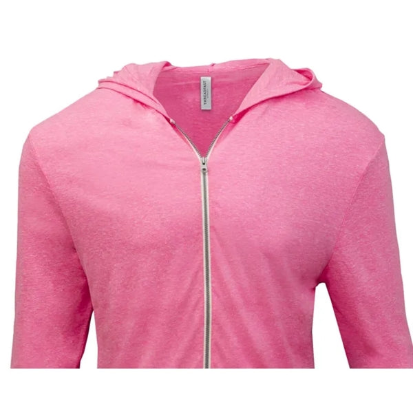 Threadfast Apparel Unisex Triblend Full-Zip Light Hoodie