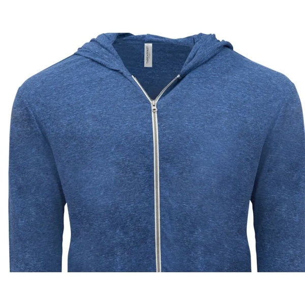 Threadfast Apparel Unisex Triblend Full-Zip Light Hoodie