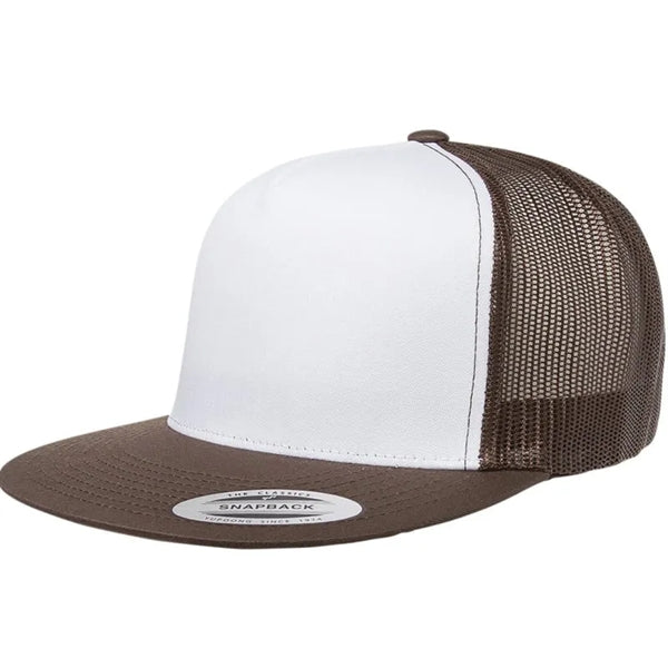 Yupoong Adult Classic Trucker With White Front Panel Cap