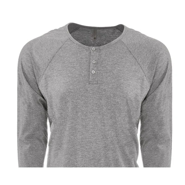 Next Level Apparel Men's Triblend Long-Sleeve Henley