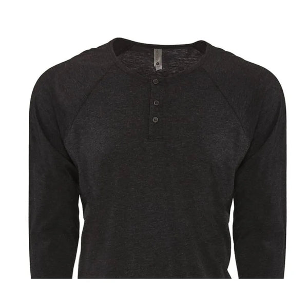 Next Level Apparel Men's Triblend Long-Sleeve Henley