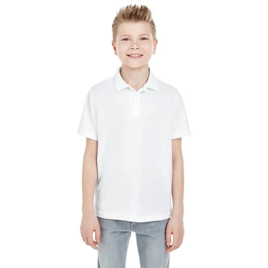 UltraClub Youth Cool & Dry Mesh Pique Polo
