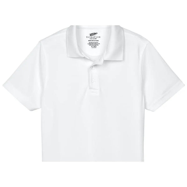 UltraClub Youth Cool & Dry Mesh Pique Polo