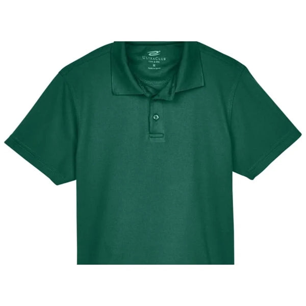UltraClub Youth Cool & Dry Mesh Pique Polo