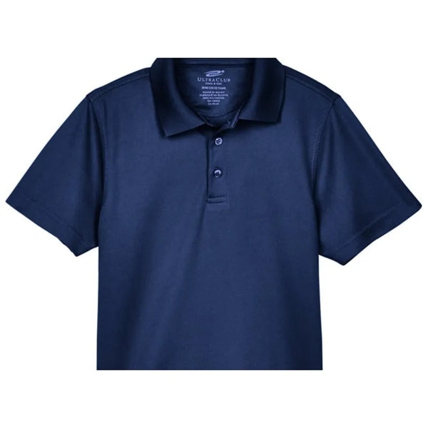 UltraClub Youth Cool & Dry Mesh Pique Polo