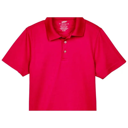 UltraClub Youth Cool & Dry Mesh Pique Polo