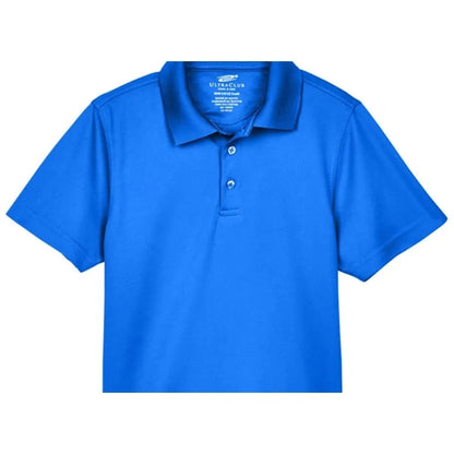 UltraClub Youth Cool & Dry Mesh Pique Polo