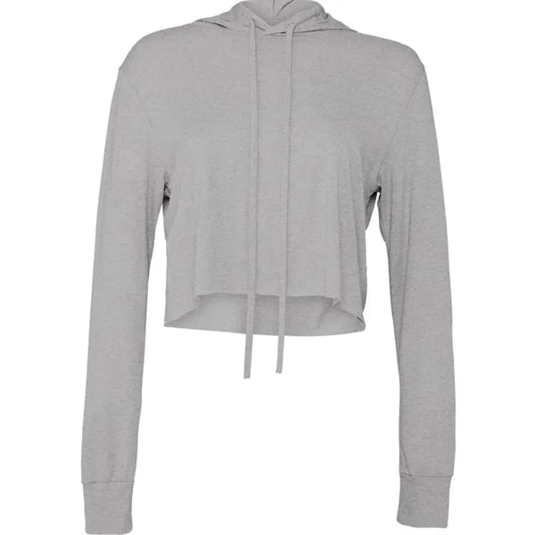 Bella + Canvas Ladies' Cropped Long Sleeve Hoodie T-Shirt