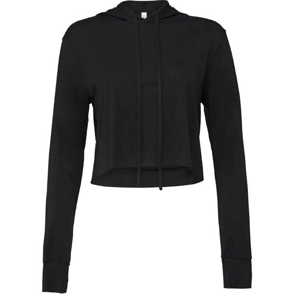 Bella + Canvas Ladies' Cropped Long Sleeve Hoodie T-Shirt