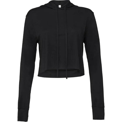 Bella + Canvas Ladies' Cropped Long Sleeve Hoodie T-Shirt