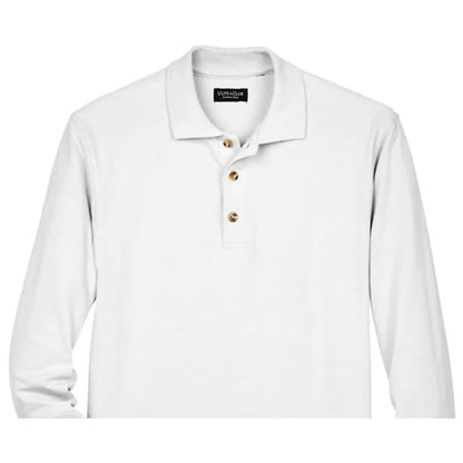 UltraClub Adult Long-Sleeve Classic Pique Polo