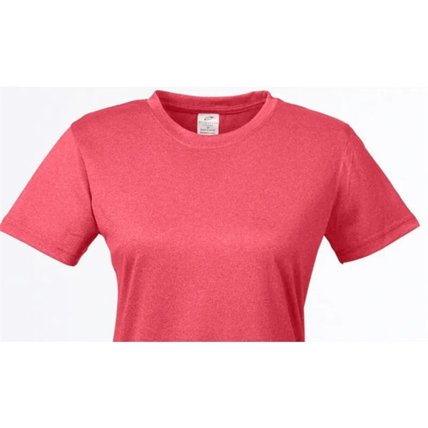 UltraClub Ladies' Cool & Dry Heathered Performance T-Shirt