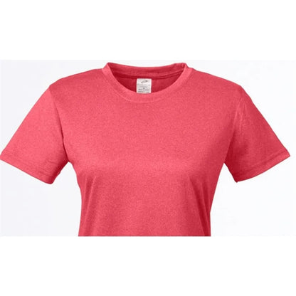 UltraClub Ladies' Cool & Dry Heathered Performance T-Shirt