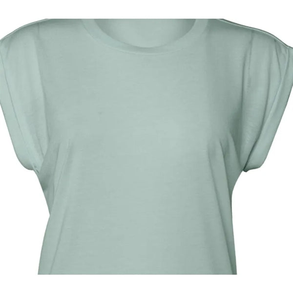 Bella + Canvas Ladies' Flowy Muscle T-Shirt With Rolled Cuff