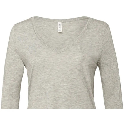 Bella + Canvas Ladies' Flowy Long-Sleeve V-Neck