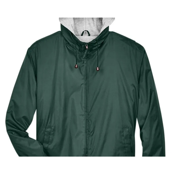 UltraClub Adult Fleece-Lined Hooded Jacket