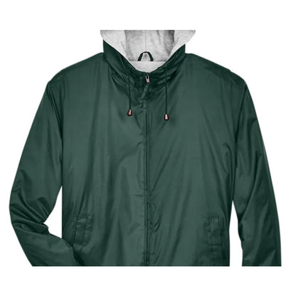 UltraClub Adult Fleece-Lined Hooded Jacket