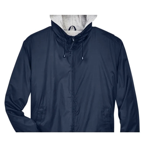 UltraClub Adult Fleece-Lined Hooded Jacket
