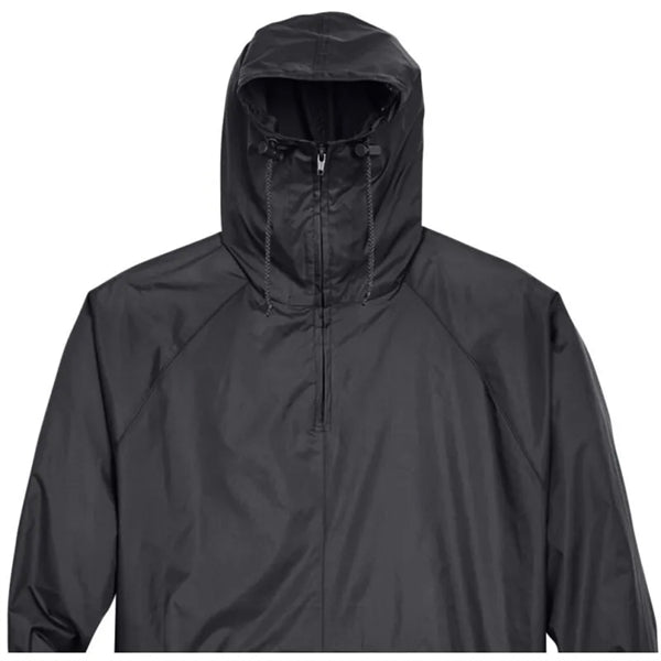 UltraClub Adult Quarter-Zip Hooded Pullover Pack-Away Jacket