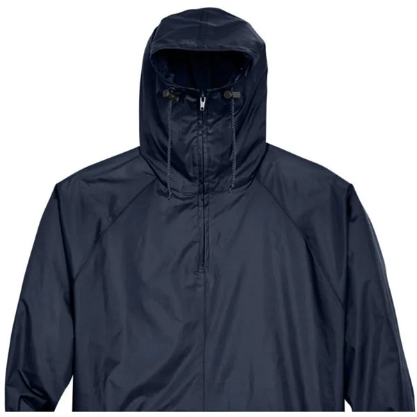 UltraClub Adult Quarter-Zip Hooded Pullover Pack-Away Jacket