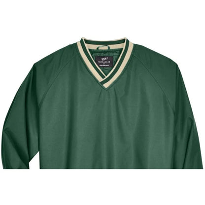 UltraClub Adult Long-Sleeve Microfiber Crossover V-Neck W...