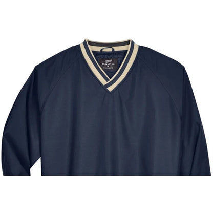 UltraClub Adult Long-Sleeve Microfiber Crossover V-Neck W...