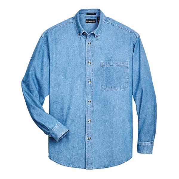 UltraClub Men's Cypress Denim With Pocket