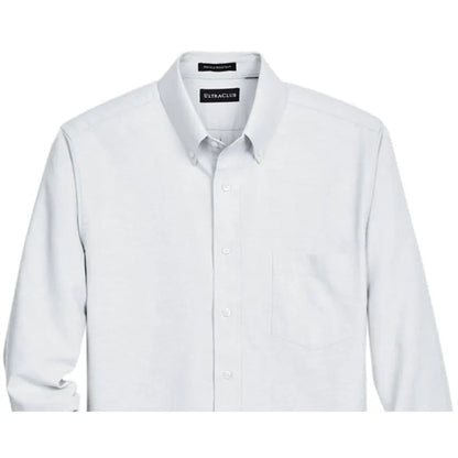 UltraClub Men's Classic Wrinkle-Resistant Long-Sleeve Oxford