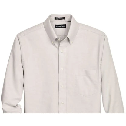 UltraClub Men's Classic Wrinkle-Resistant Long-Sleeve Oxford